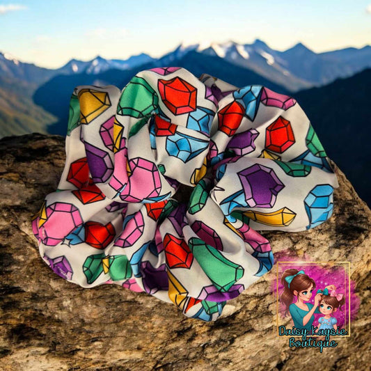 Silk Jewels Scrunchie