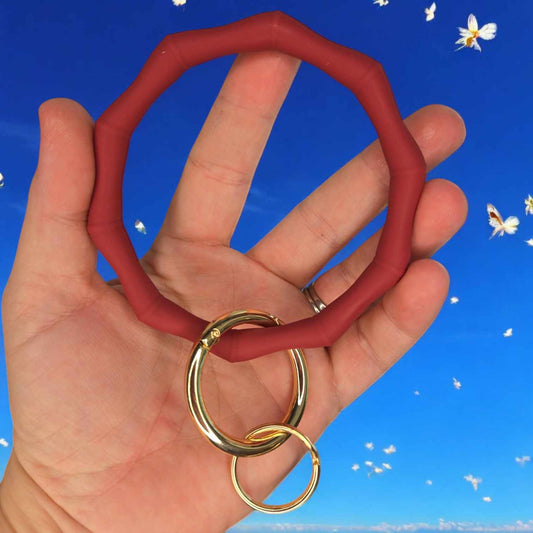 Silicone Key Ring Wine