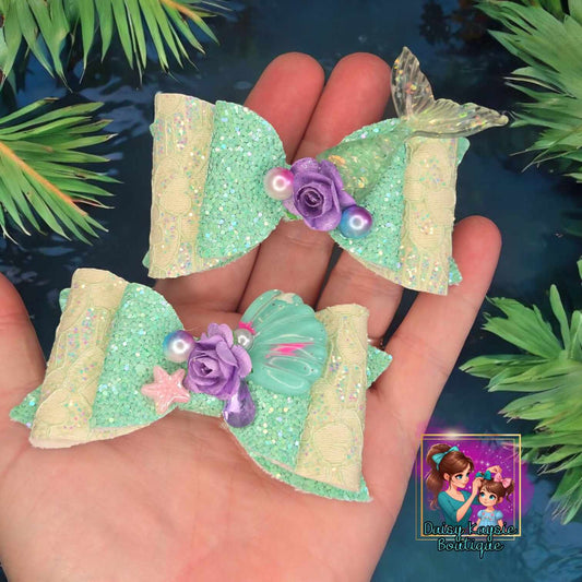 Ocean Mermaid Green Piggy Set