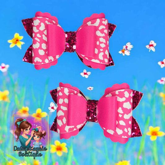 Hot Pink Spotted Piggy Set