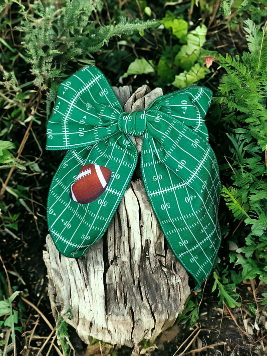 Football Field Saylor Hair Bow