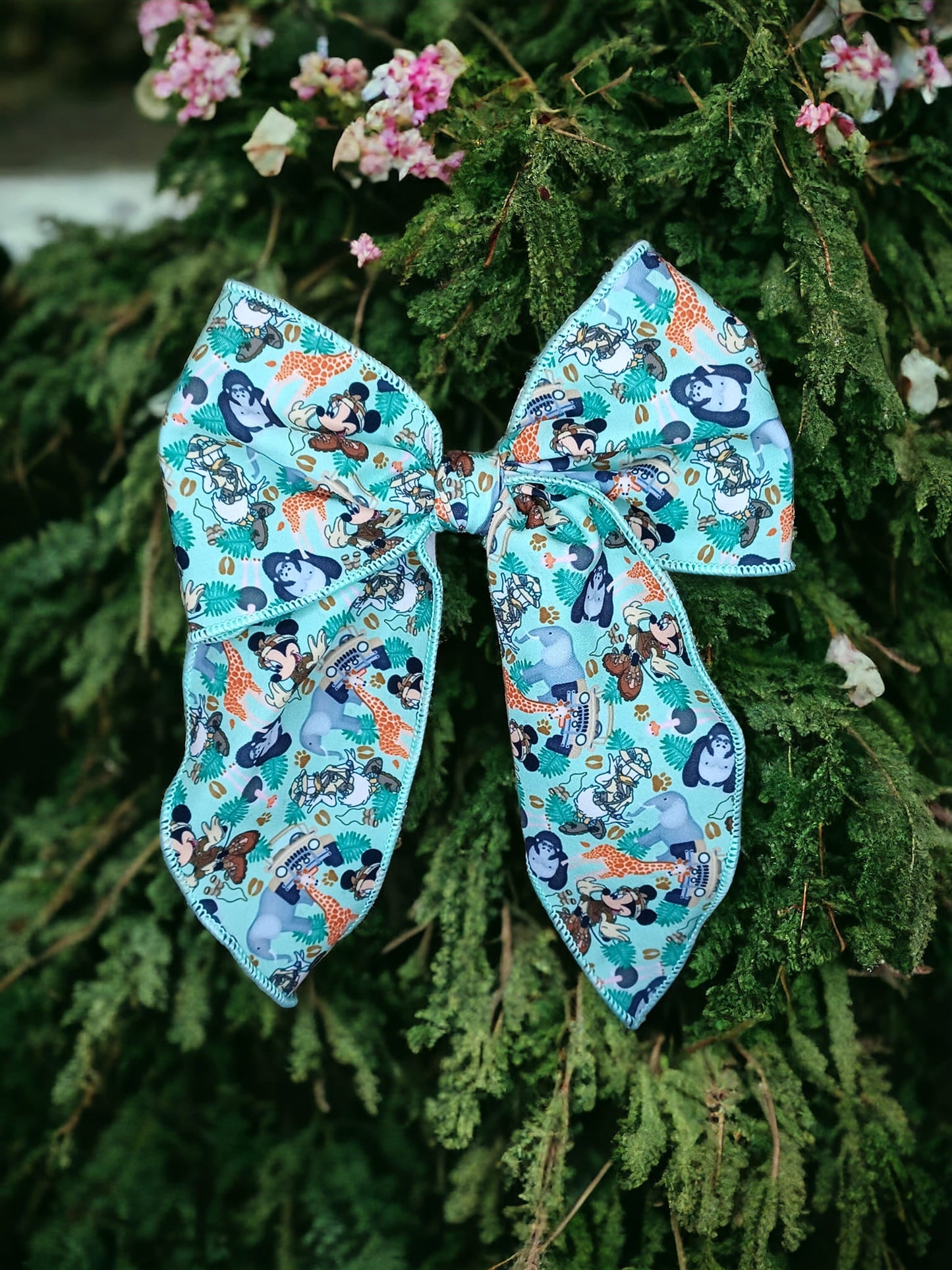Adventure Jungle Mouse Saylor Hair Bow