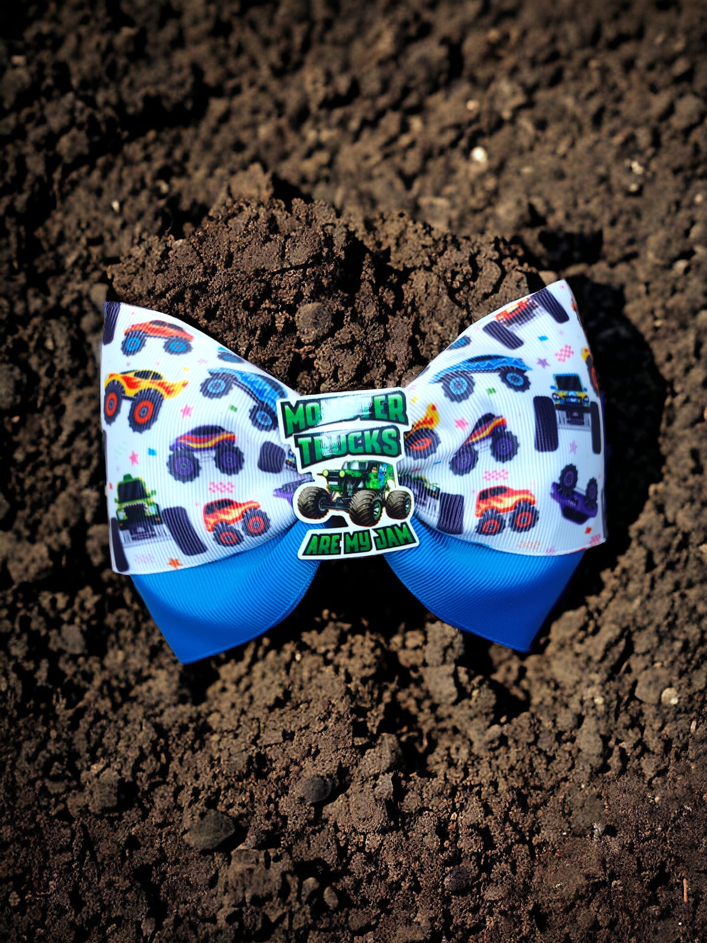 Monster Truck Peekaboo Bow