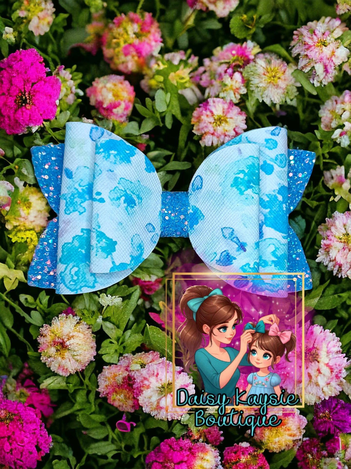 Blue Watercolor Floral Kaysie