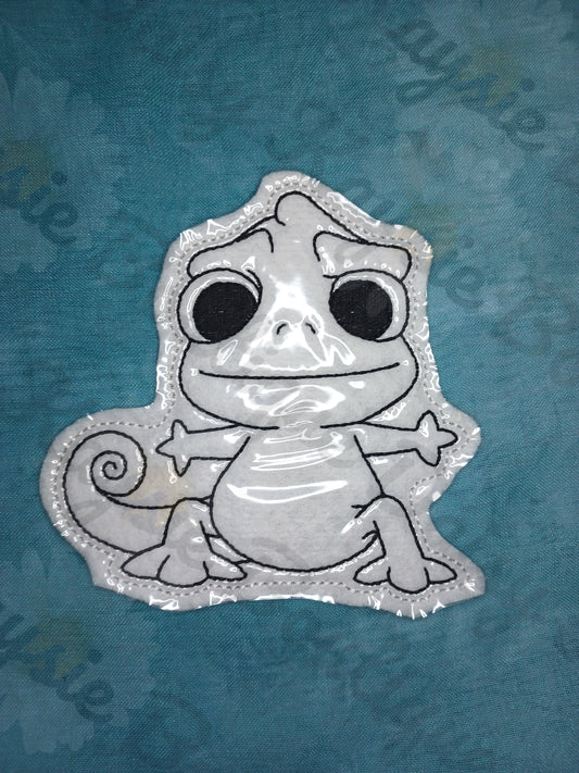 Chameleon Lizard Long Haired Princess Dry Erase Coloring Doll