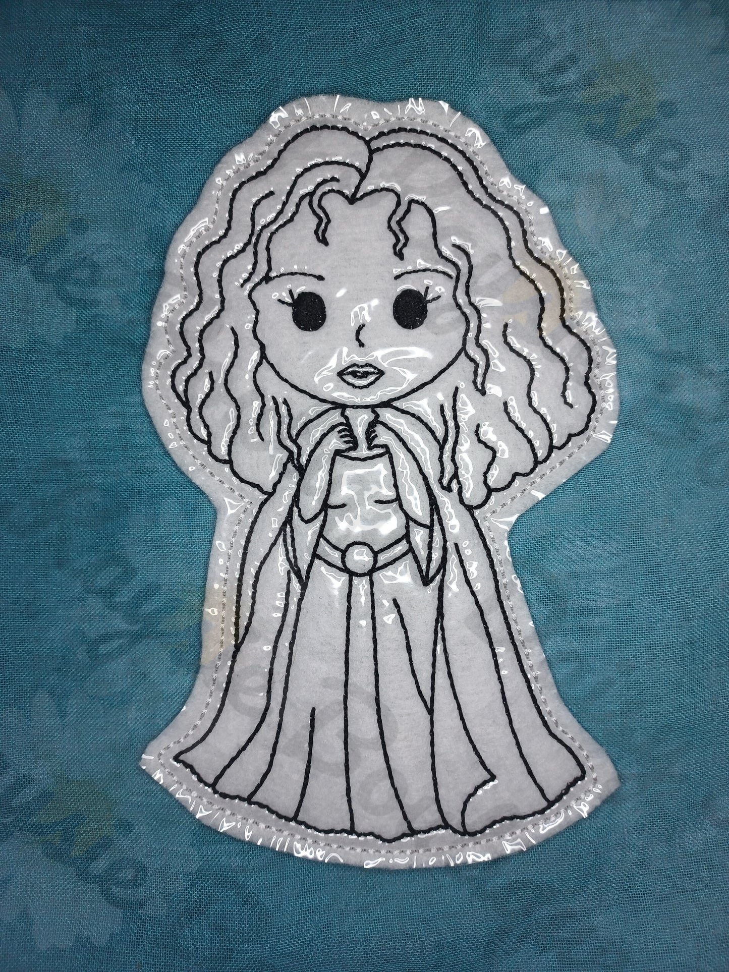 Long Haired Princess Evil Mom Witch Dry Erase Coloring Doll