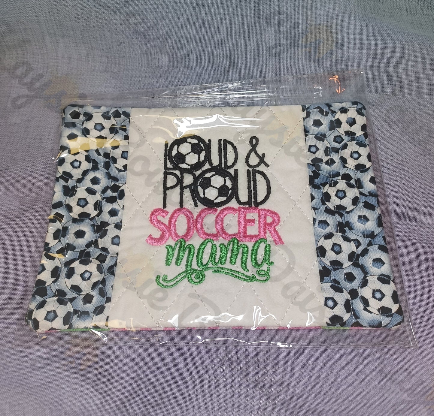 Loud & Proud Soccer Mama Sports Mug Rug Ice Pack Holder Gift