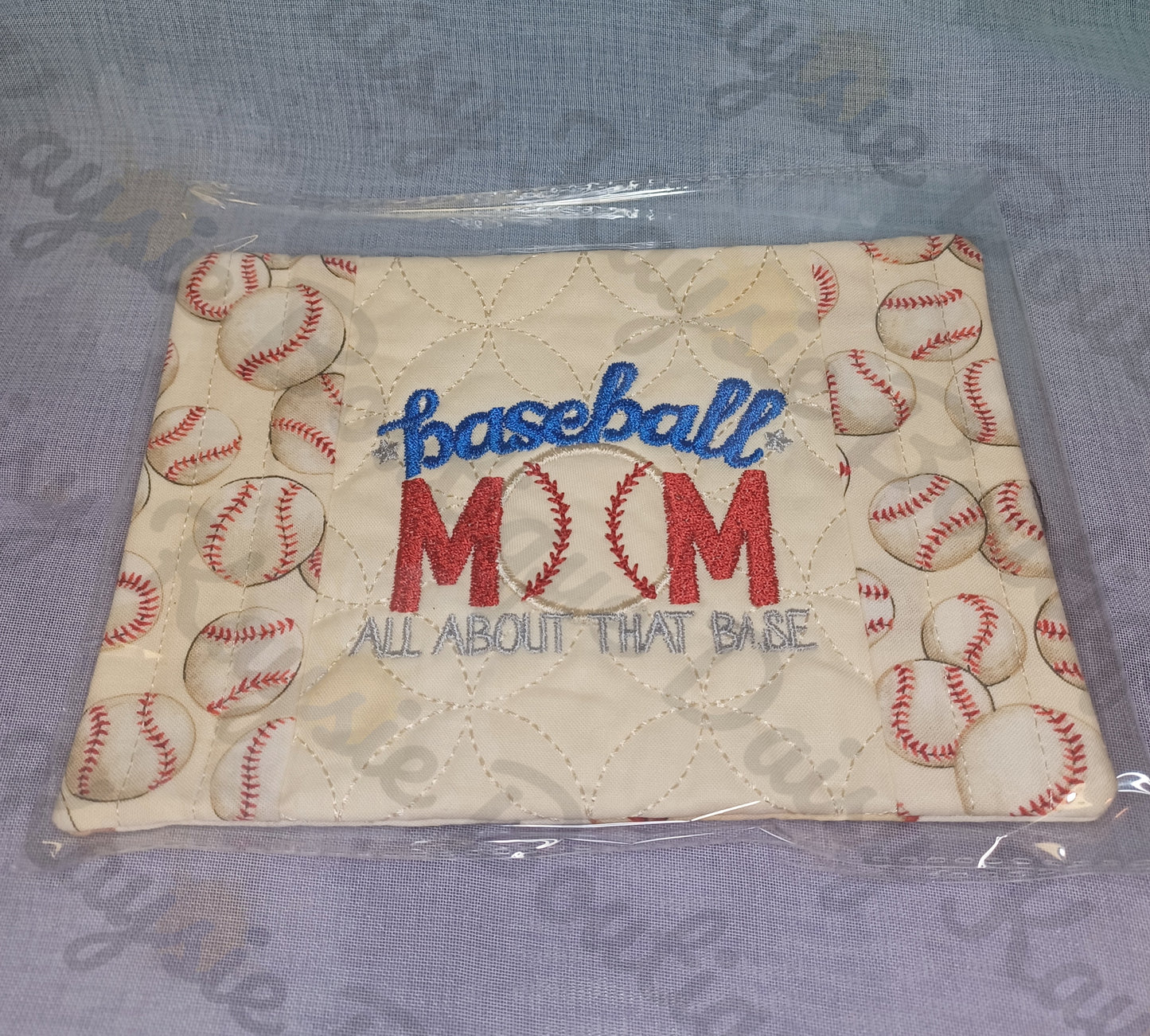Baseball Mom All About That Base Sports Mug Rug Ice Pack Holder Gift