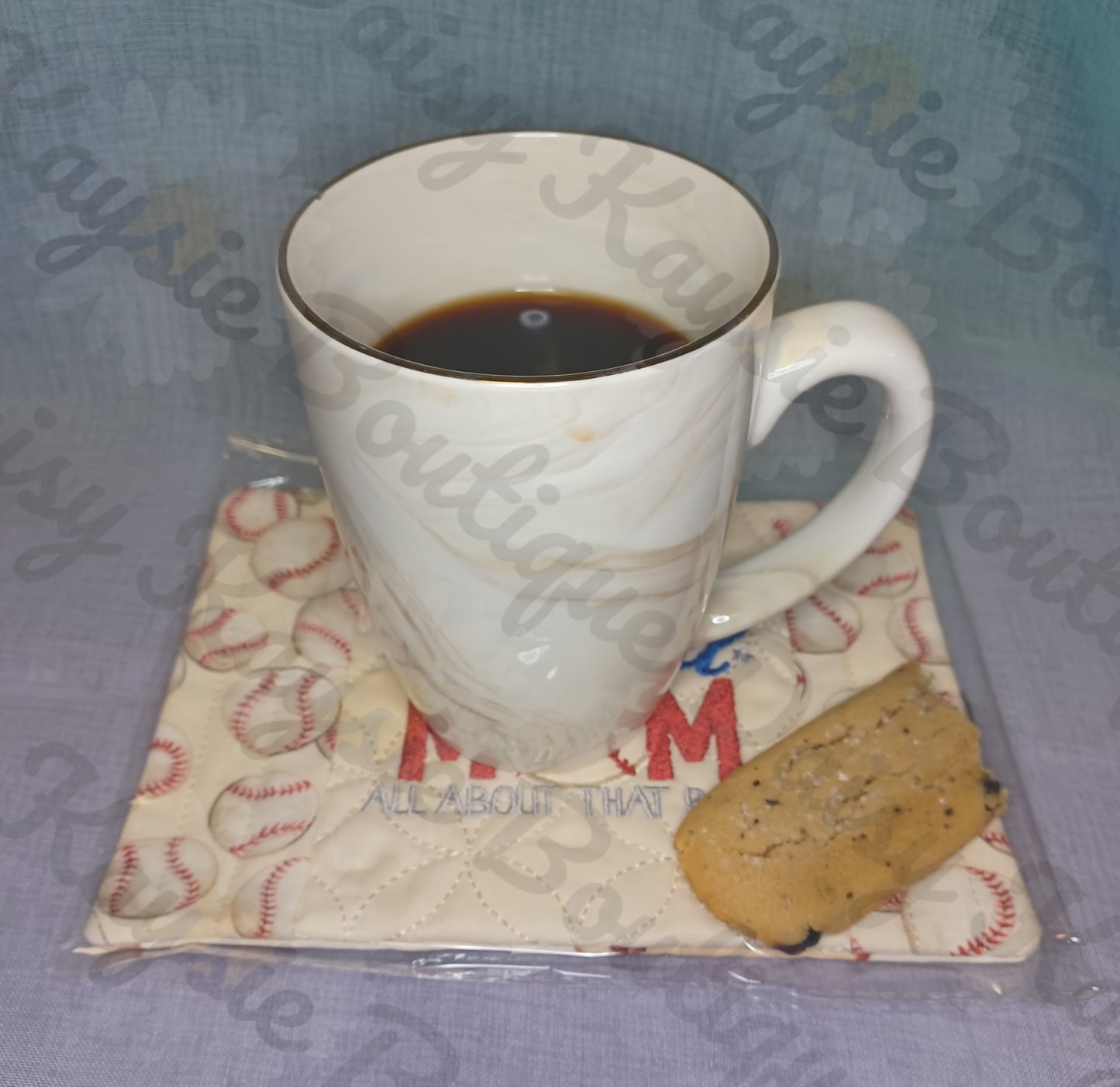 Baseball Mom All About That Base Sports Mug Rug Ice Pack Holder Gift