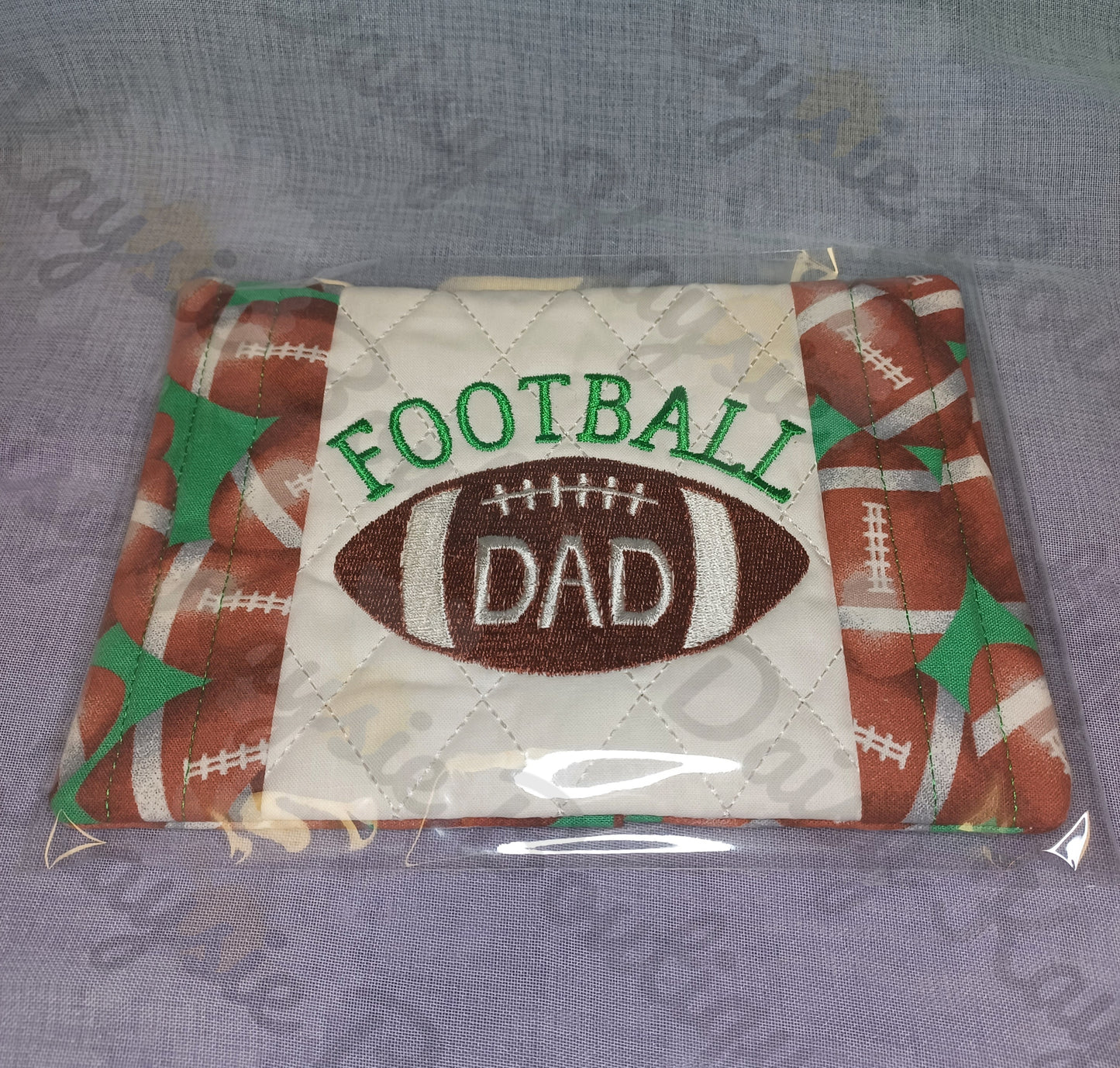 Football Dad Sports Mug Rug Ice Pack Holder Gift