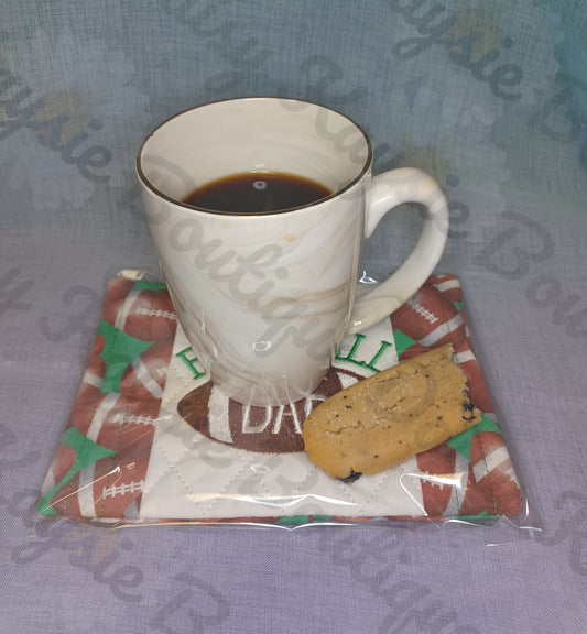 Football Dad Sports Mug Rug Ice Pack Holder Gift