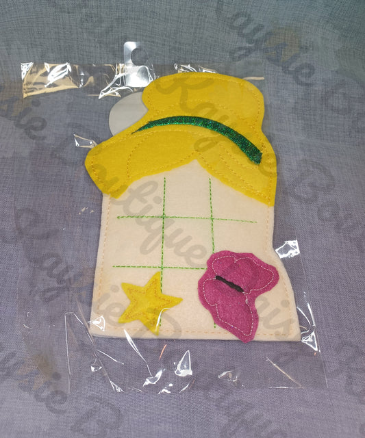 Green Fairy Butterfly Tic Tac Toe Travel Game