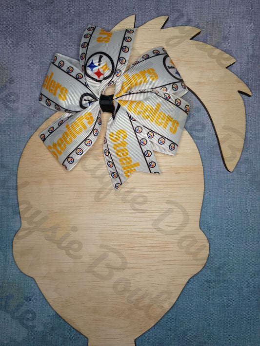 Pittsburgh Football Team Medium Pinwheel Bow