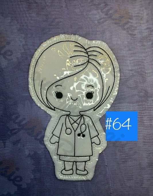 Woman Doctor Coloring Doll