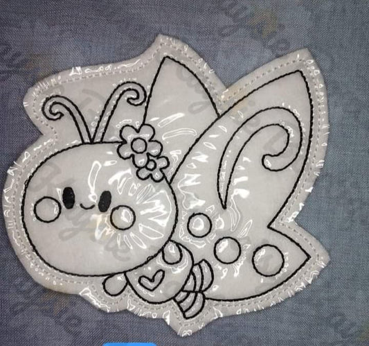 Spring Butterfly 1 Coloring Doll