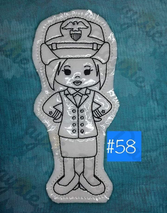 Military Girl 1 Coloring Doll