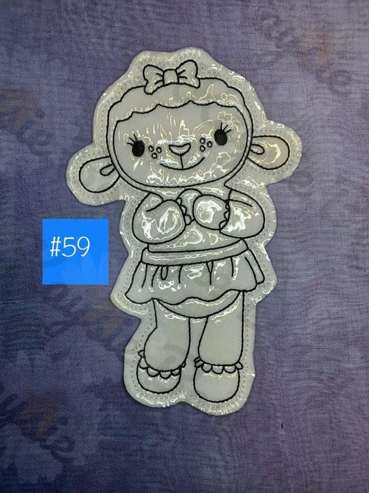 Lamb Cartoon Stuffed Animal Doctor Tv Show Dry Erase Coloring Doll Activity