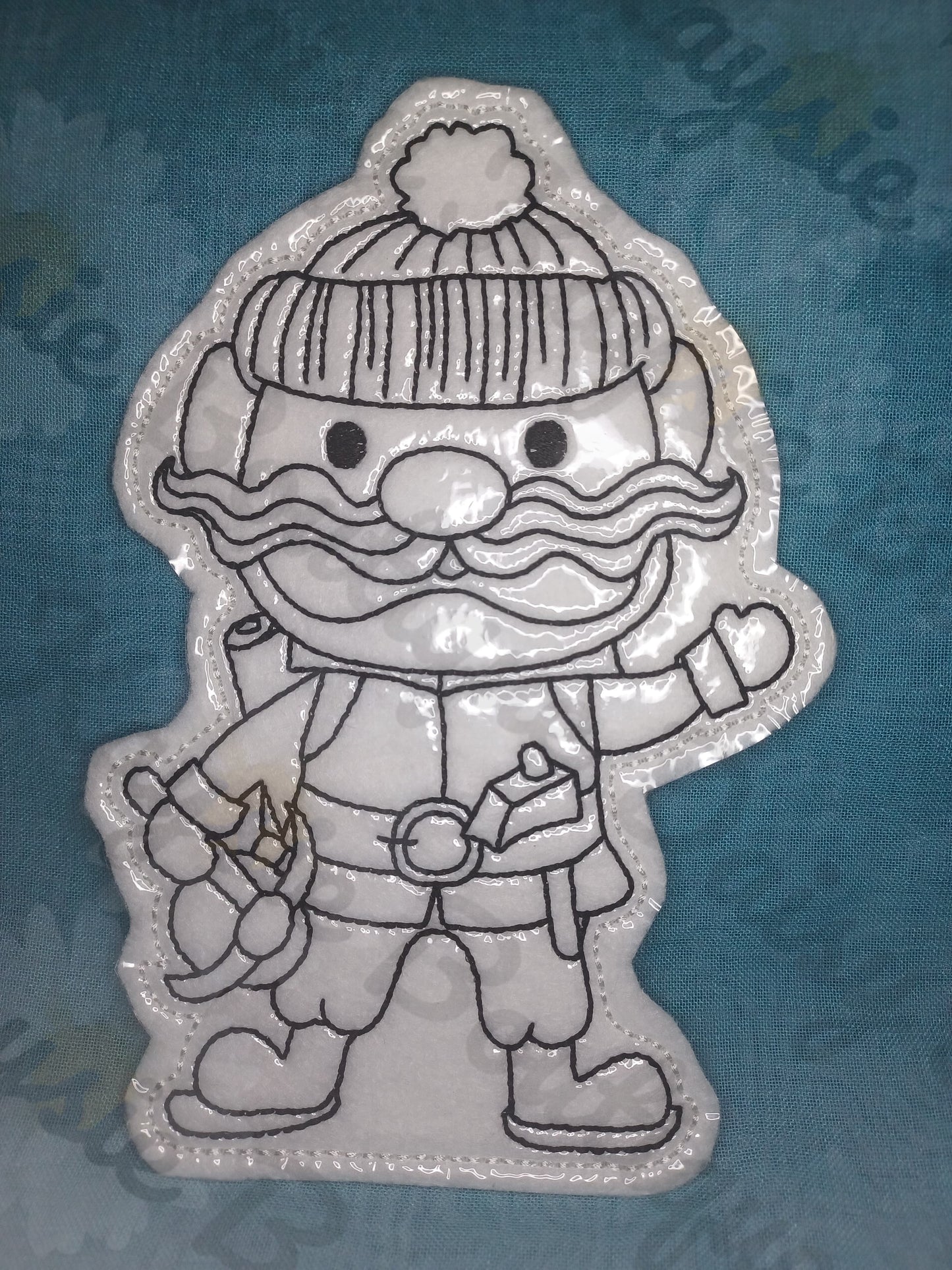 Christmas Guy Dry Erase Coloring Doll Activity