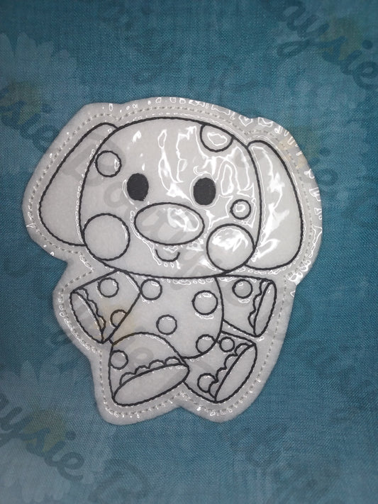 Misfit Polka Dot Elephant Toy Dry Erase Coloring Doll Activity