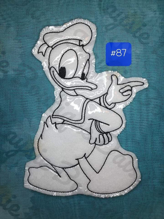 Clubhouse Cartoon Duck Dry Erase Coloring Doll Activity
