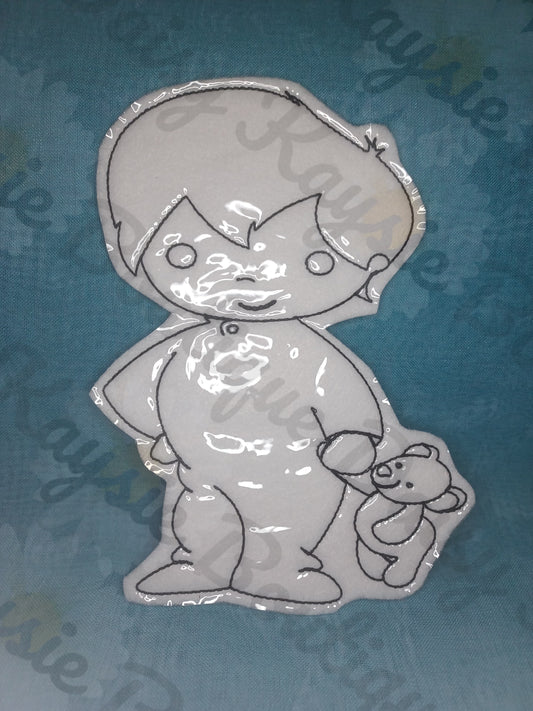 Toddler With Teddy Bear Cartoon Movie Pirate Fairies Dry Erase Coloring Doll Activity