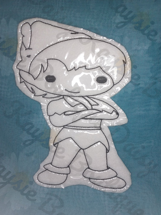 Forever Young Flying Boy Peter Cartoon Character Dry Erase Coloring Doll Activity