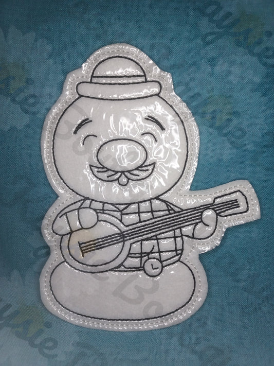 Classic Christmas Snow Man Story Teller Dry Erase Coloring Doll Activity