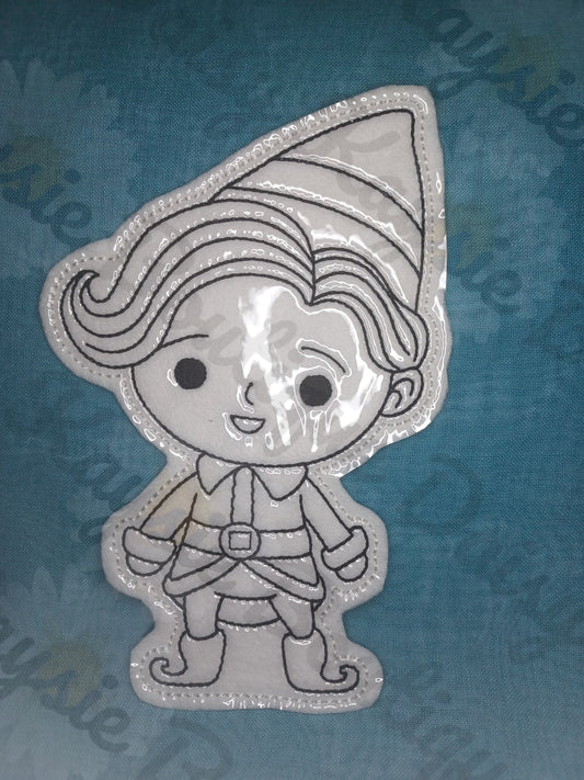 Christmas Elf Magic Boy Santa's Helper Dry Erase Coloring Doll Activity