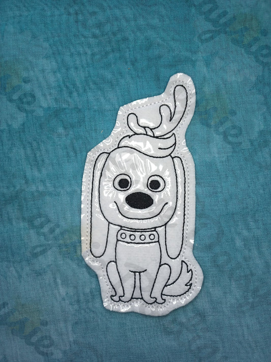 Christmas Reindeer Dog Dry Erase Coloring Activity
