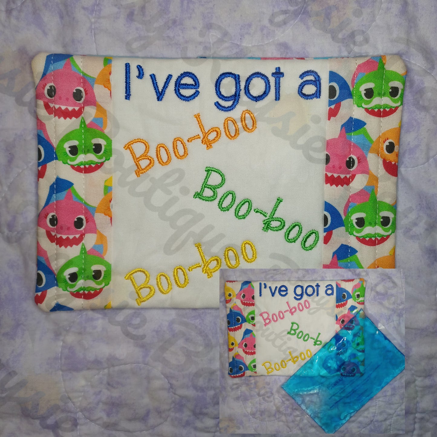 Boy Family Shark Boo-Boo Helper Ice Pack