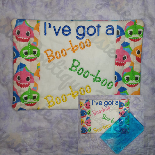 Boy Family Shark Boo-Boo Helper Ice Pack