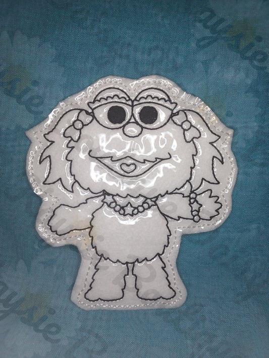 Puppet Monster Girl Dry Erase Coloring Doll