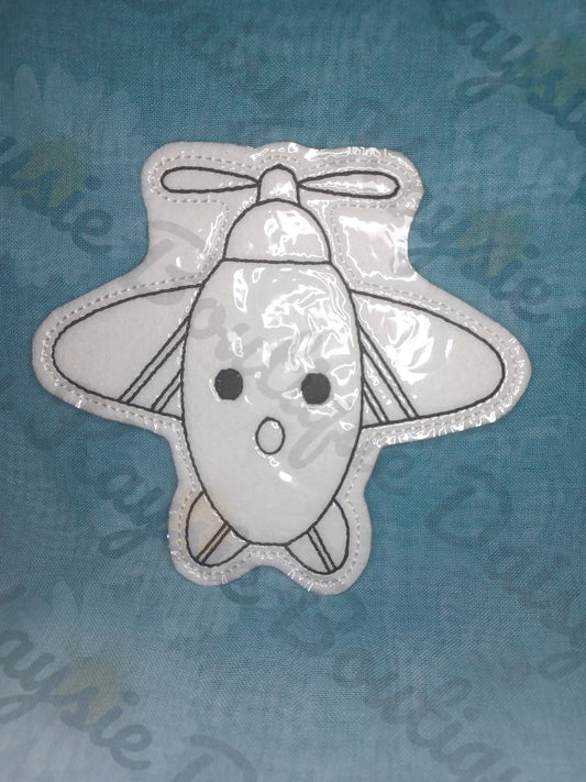 Little Plane Toy Dry Erase Coloring Activity