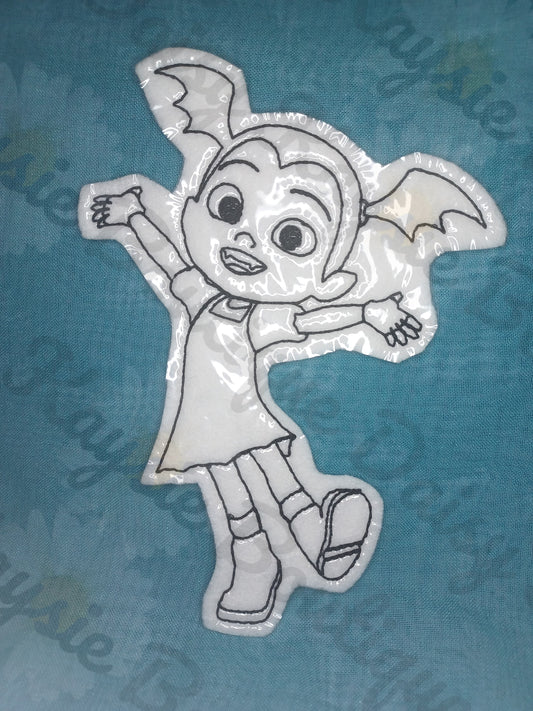 Vampire Girl Cartoon Kids Tv Show Dry Erase Coloring Doll Activity