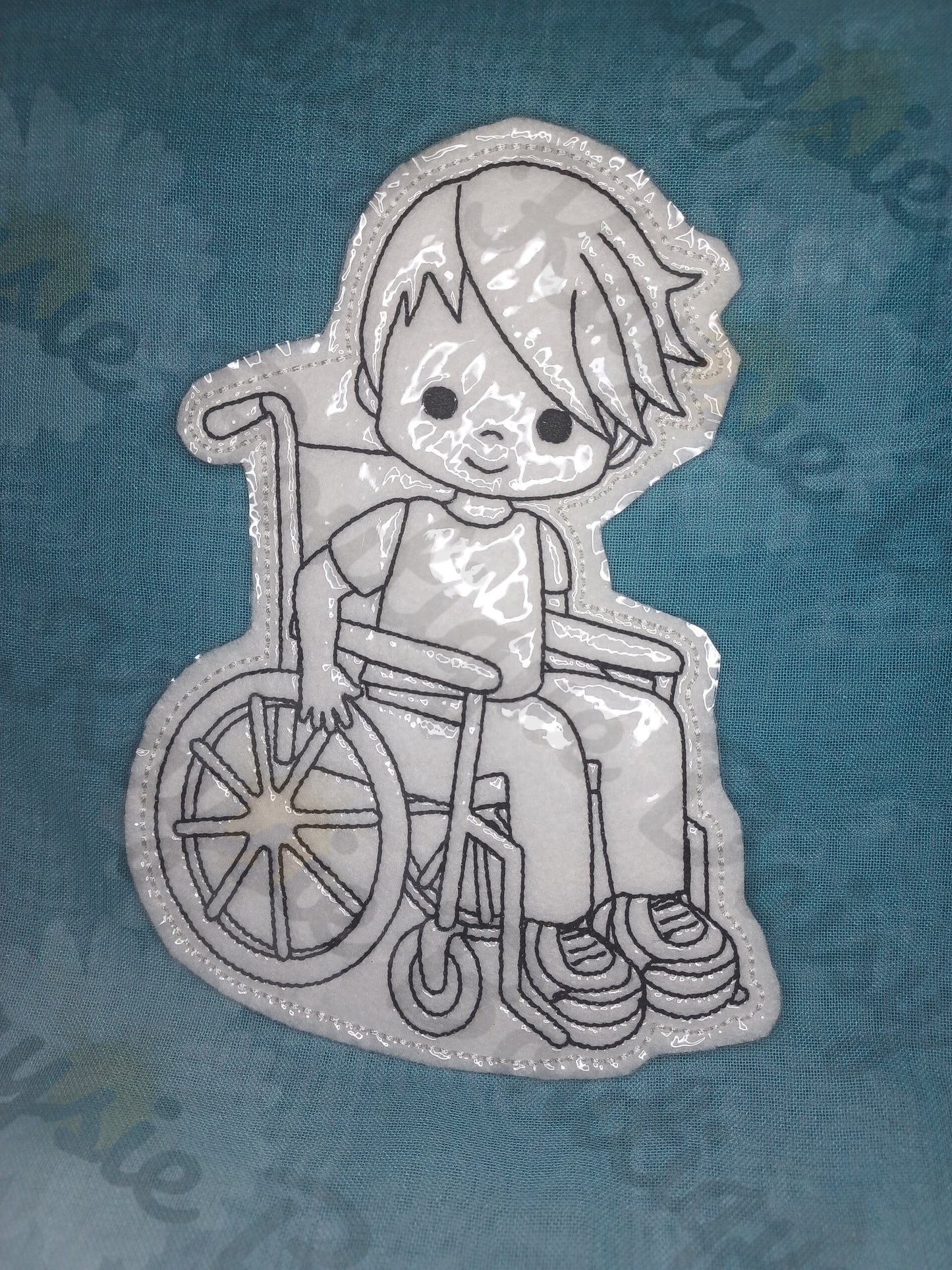 Boy In Wheelchair Dry Erase Coloring Doll Activity