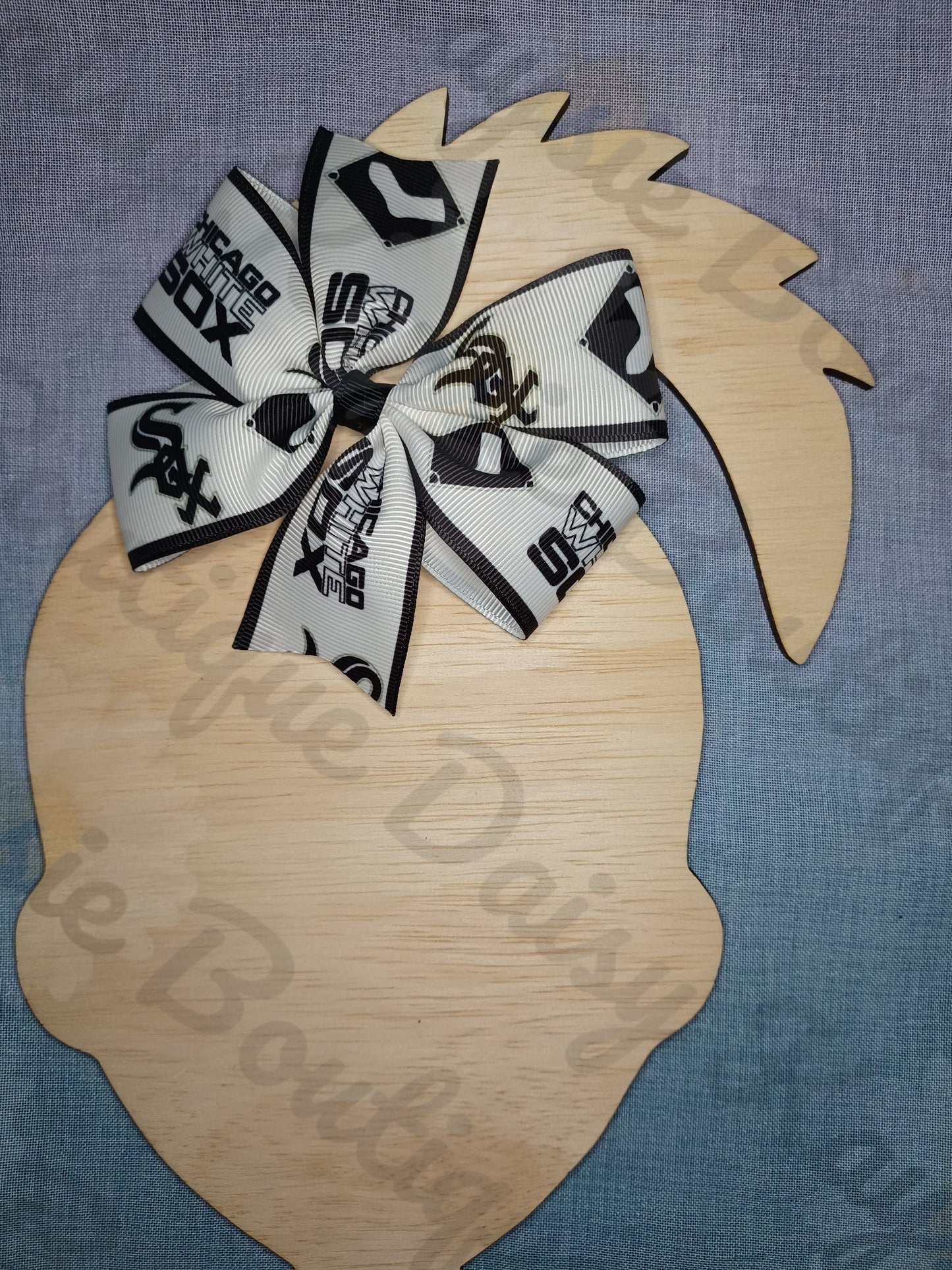 Chicago Baseball Team Medium Pinwheel Bow
