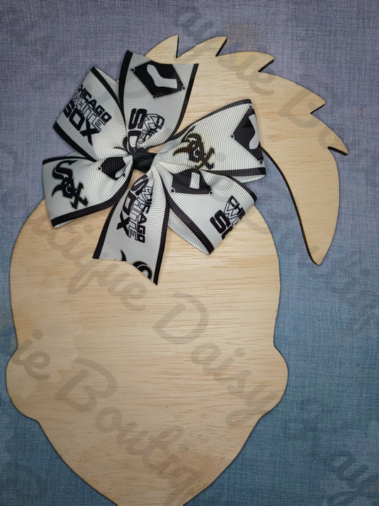 Chicago Baseball Team Medium Pinwheel Bow