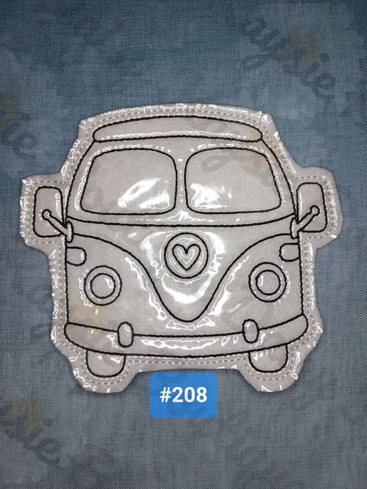 Vintage VW Wagon Hippy Van Dry Erase Coloring Activity