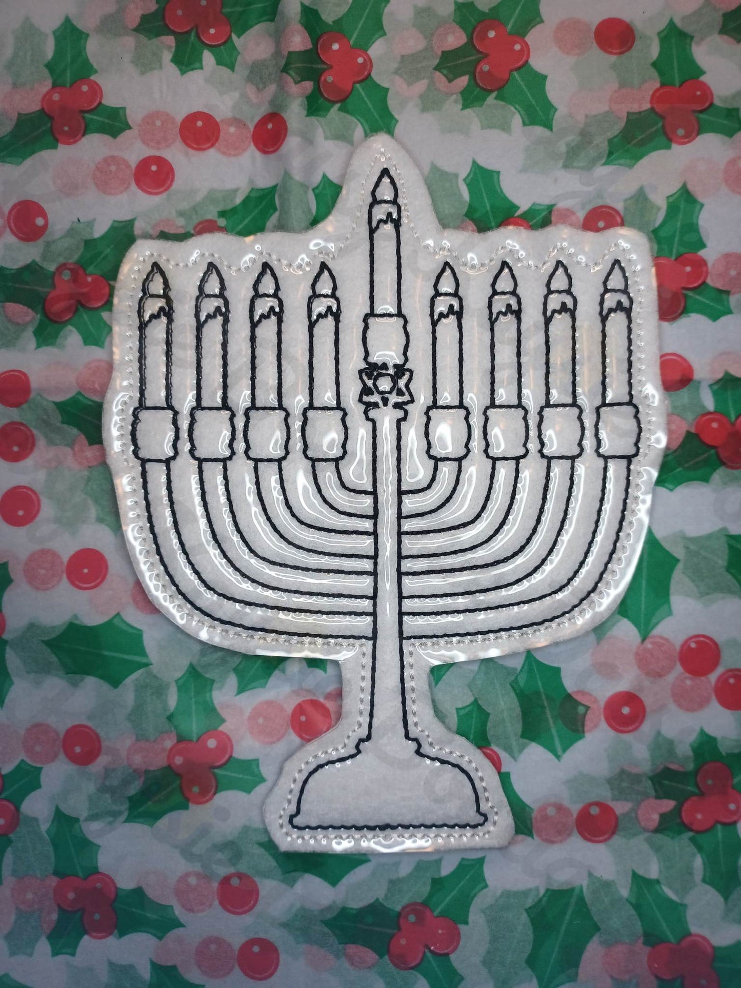 Hanukkah Menorah Dry Erase Coloring Activity