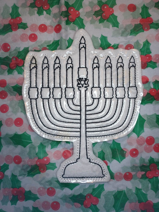 Hanukkah Menorah Dry Erase Coloring Activity