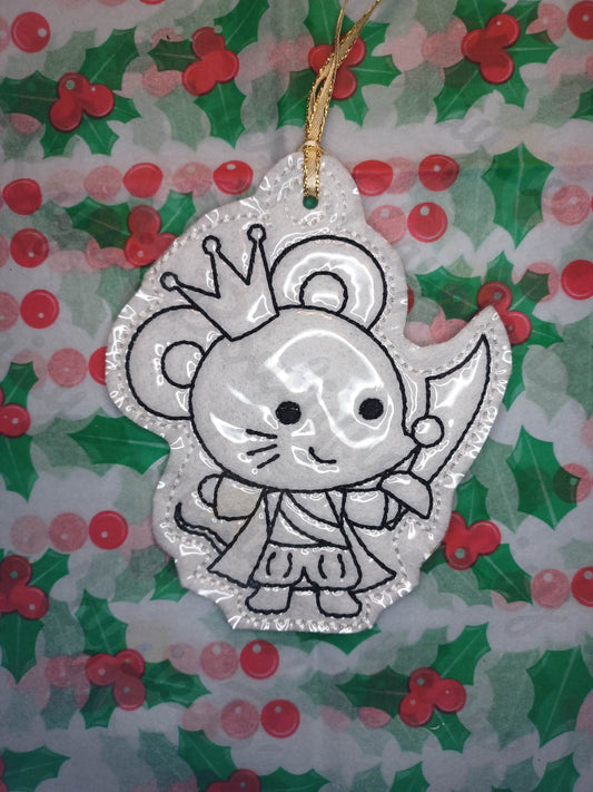 Mouse King Dry Erase Coloring Ornament