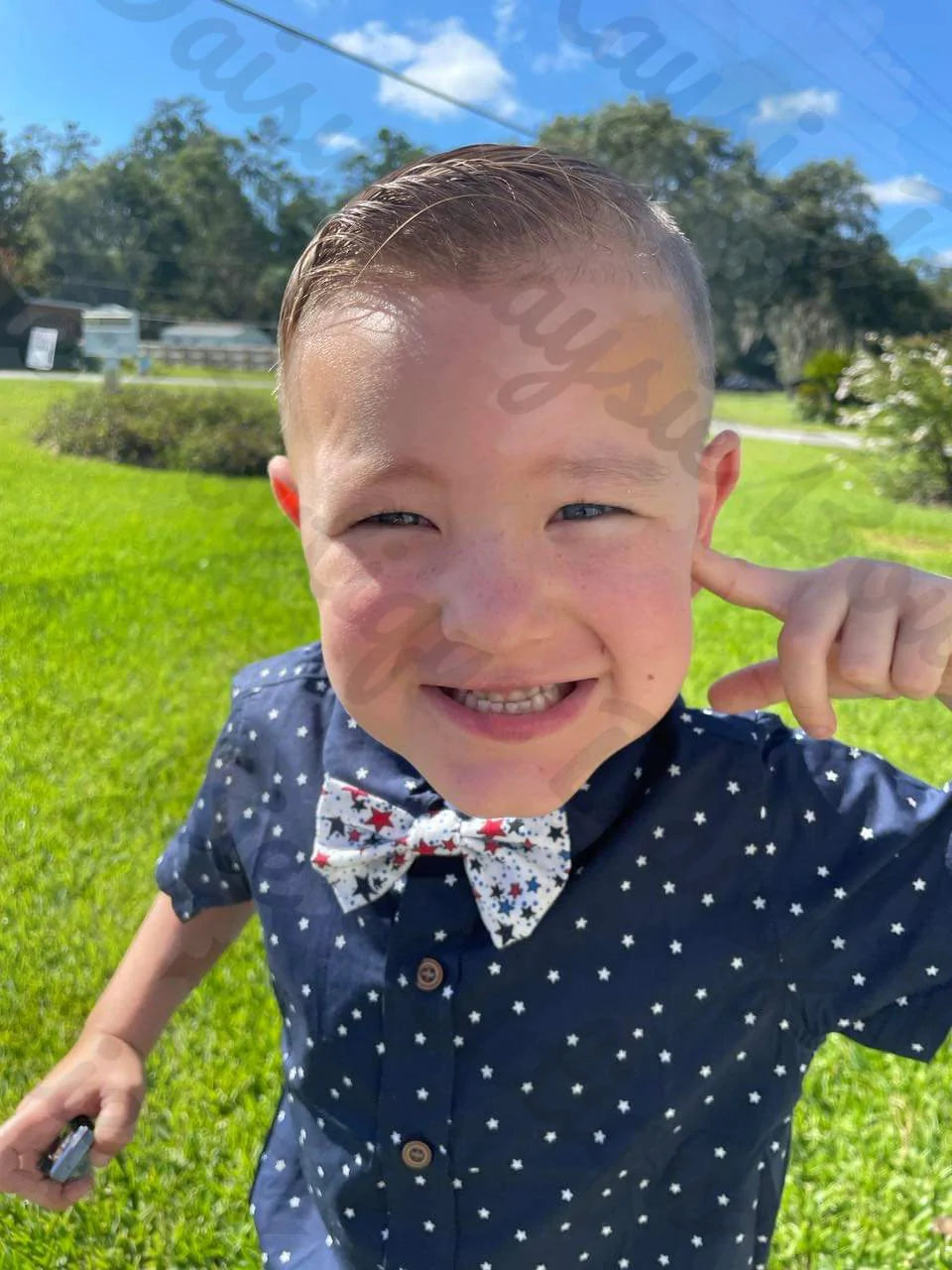 Halloween Black Pirate Skull & Cross Bones Hairbow & Matching Bowtie
